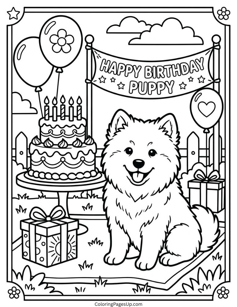 dog puppy birthday theme