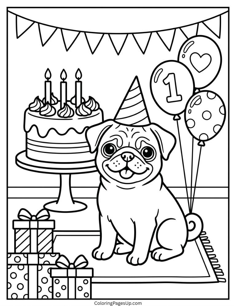puppy birthday decoration