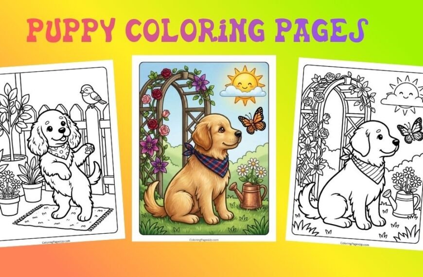 puppy coloring pages